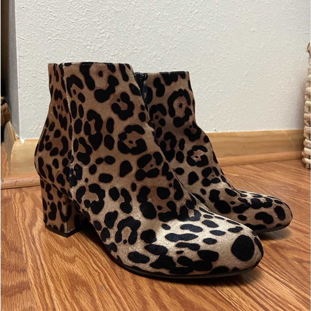 Cheetah Heeled Boots
